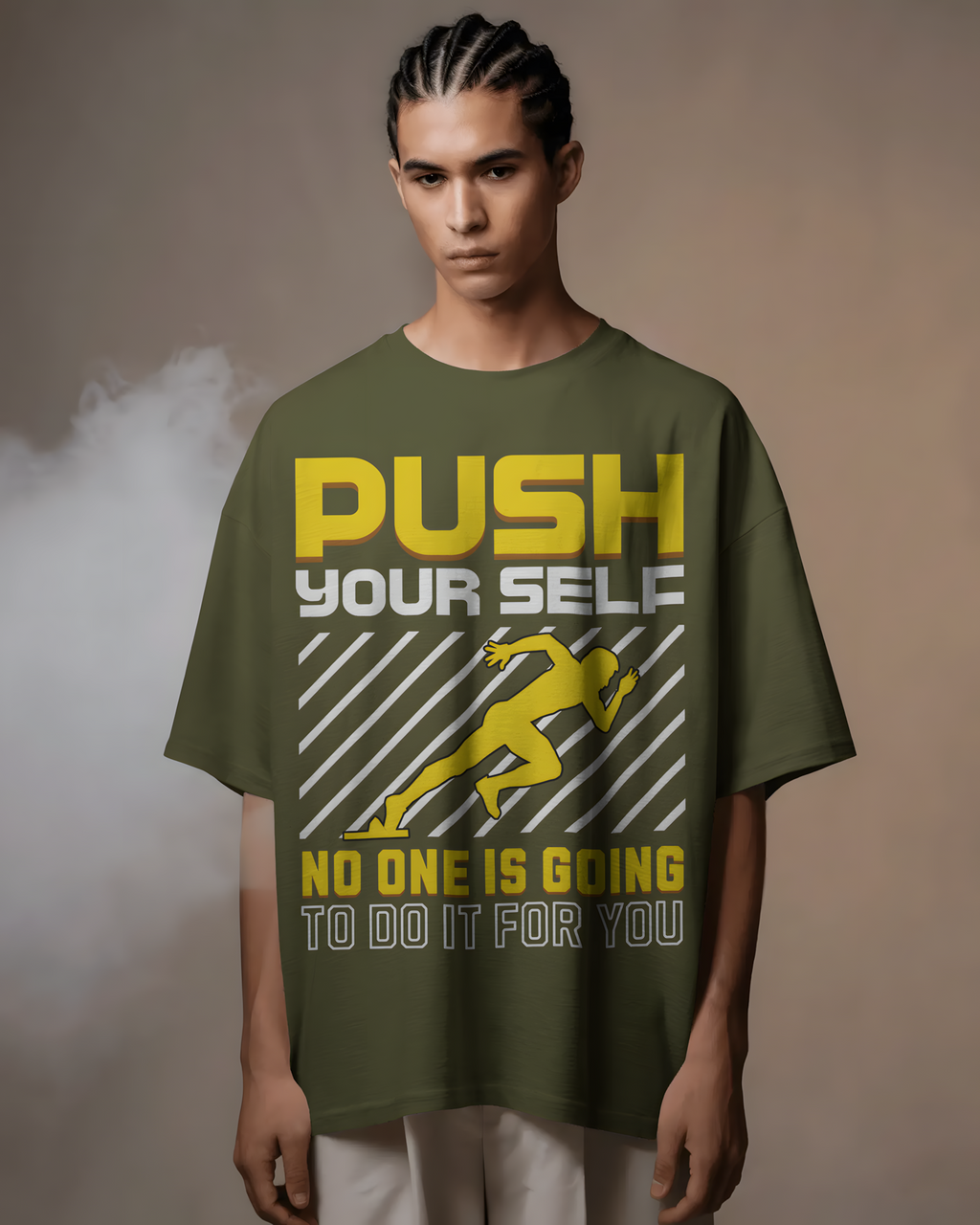 Keep Pushing - Oversized T Shirt