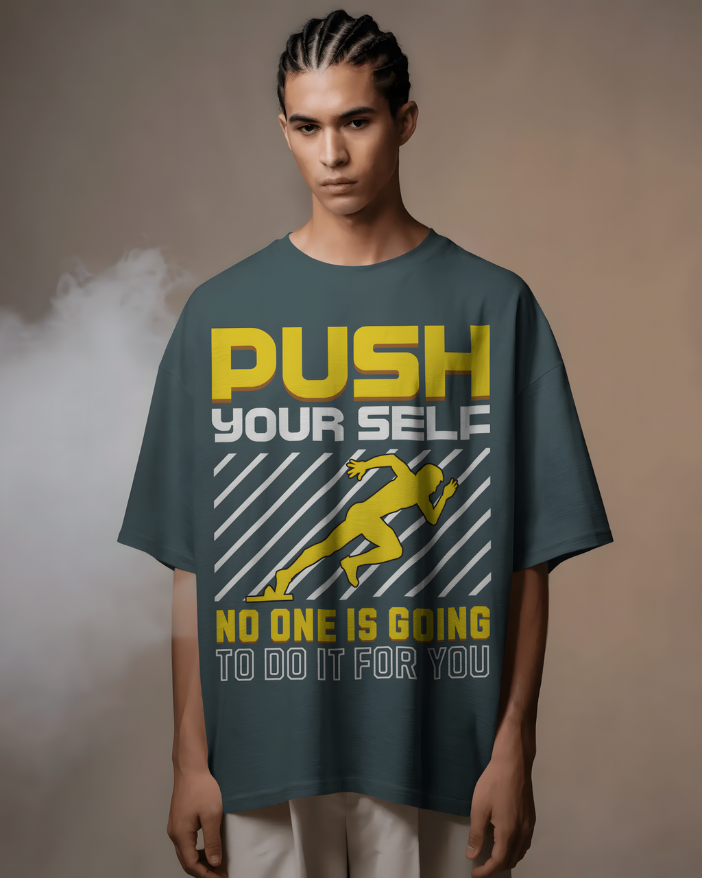 Keep Pushing - Oversized T Shirt